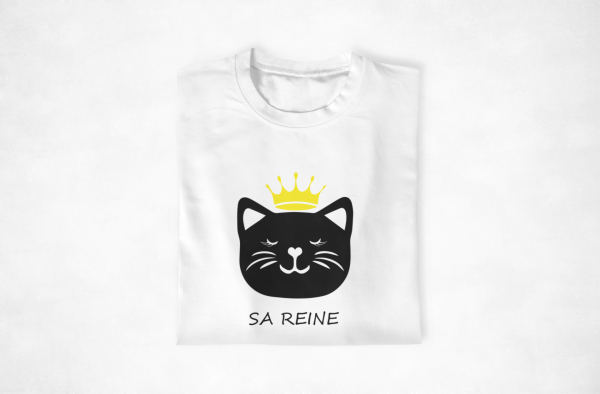 Sweat  Pull assortis pour couple – Son roi & Sa reine – Chat