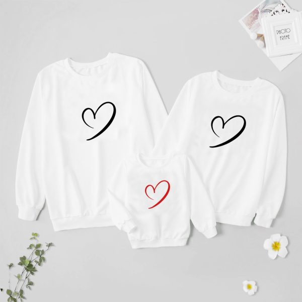 Sweat  Pull assortis pour la Famille Cœur – Assortis Moi