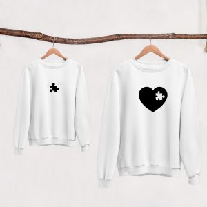 Sweat  Pull assortis pour la Famille Cœur Puzzle