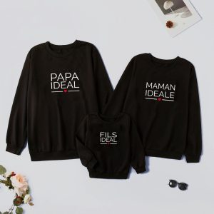 Sweat  Pull assortis pour la Famille Ideale- Assortis Moi