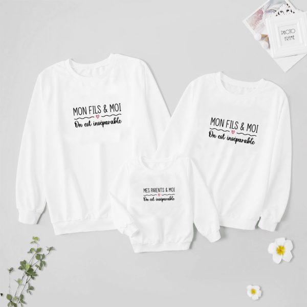 Sweat  Pull assortis pour la Famille Inseparable