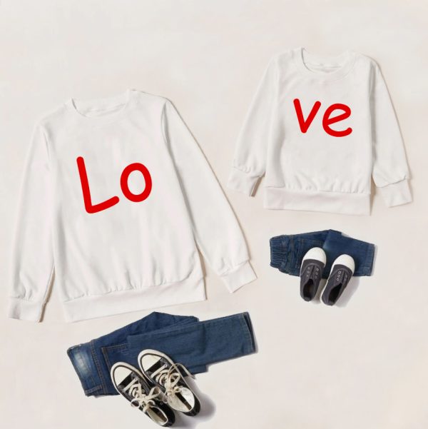 Sweat  Pull assortis pour la Famille Love – Assortis Moi