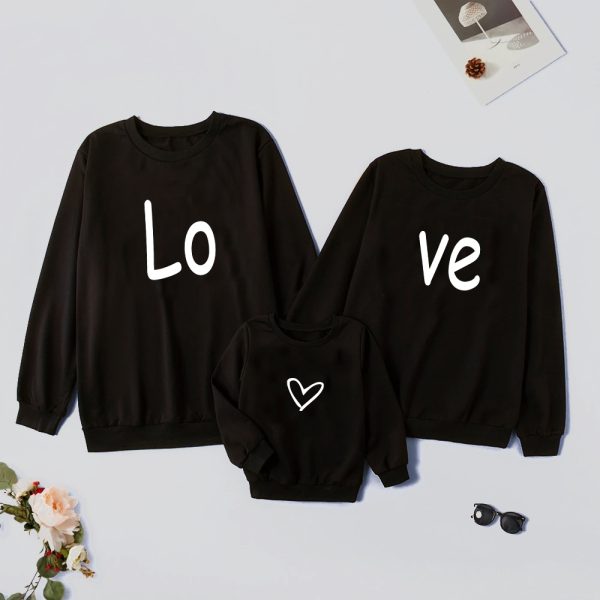 Sweat  Pull assortis pour la Famille – Love Coeur – Assortis Moi