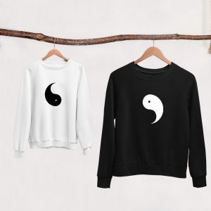 Sweat  Pull assortis pour la Famille Yin Yang- Assortis Moi