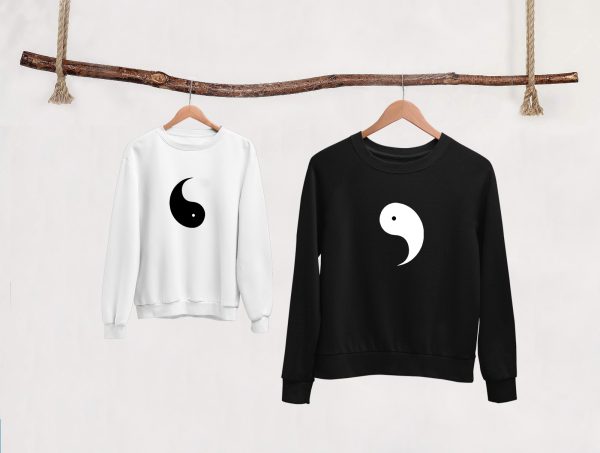 Sweat  Pull assortis pour la Famille Yin Yang- Assortis Moi