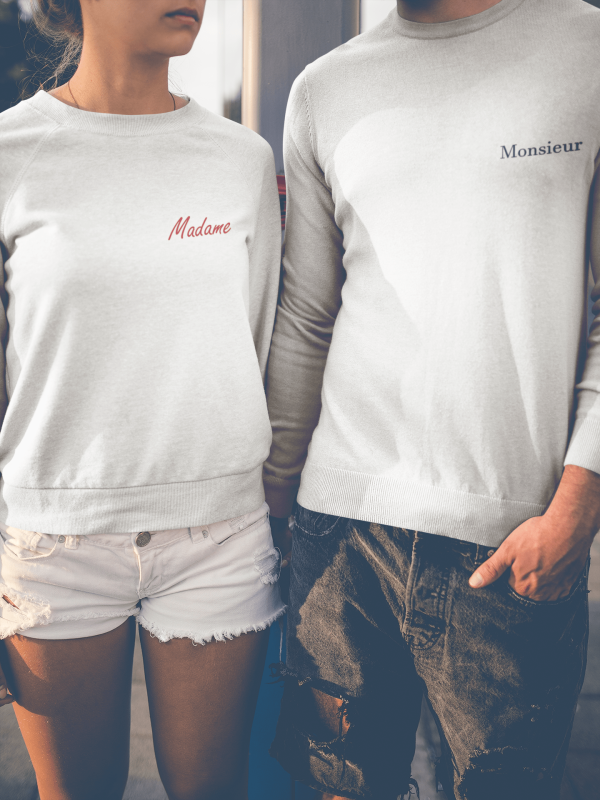 Sweat  Pulls assortis pour Couple – Madame Monsieur  Cadeau  Assortis Moi