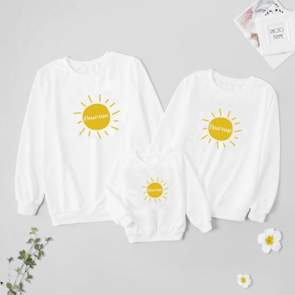 Sweat  Sweat assortis pour la Famille Heureuse – Assortis Moi