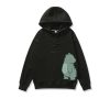 Sweat a Capuche pour Couple Noir a Capuche avec Dessin de Dinosaure