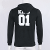 Sweat pour Couple King Et Queen Noir