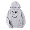 Sweat pour les Deux Amoureux Gris avec Texte I&rsquo;m His &Amp I&rsquo;m Hers