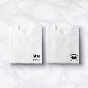 Sweats Couple King & Queen - Cote Coeur Symbole d'Unite Assortis Moi 2 Sweats Couple King Queen Cote Coeur Symbole dUnite Assortis Moi 3