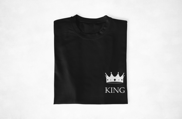 Sweats Couple King & Queen – Cote Coeur  Symbole d’Unite  Assortis Moi