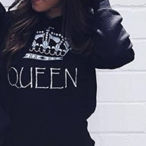 Sweats Decontractes a Capuche King Et Queen pour Duo Sweats Decontractes a Capuche King Et Queen pour Duo