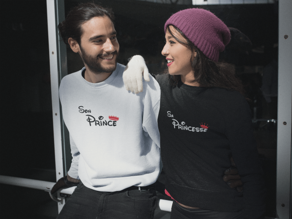 Sweats Son Prince, Sa Princesse – Cadeau Parfait pour Couples