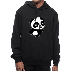 Sweats de Couleur Noir pour Couple avec Design de Panda Sweats de Couleur Noir pour Couple avec Design de Panda
