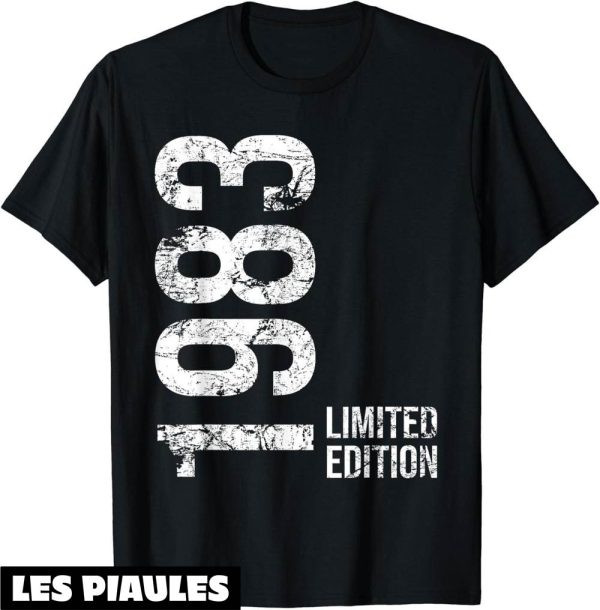 T-Shirt 1983 41eme Anniversaire 41 Ans Homme Femme