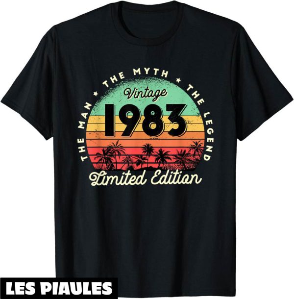 T-Shirt 1983 Cadeau 40eme Anniversaire Edition Limitee