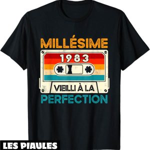 T-Shirt 1983 Millesime Cadeau 41 Ans Anniversaire Humour