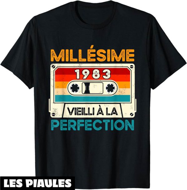 T-Shirt 1983 Millesime Cadeau 41 Ans Anniversaire Humour