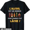 T-Shirt Alcool Biere Vodka Vin Pastis Cadeau Marrant Beauf