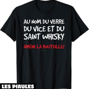 T-Shirt Alcool Manche Courte Alcool Amene La Bouteille