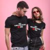 T Shirt Amour Couple Coeur