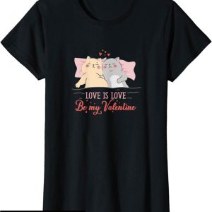 T-Shirt Amour Femme Couple De Chats L’amour C’est L’amour