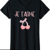 T-Shirt Amour Femme Je T’aime Coquette Dire Francaise