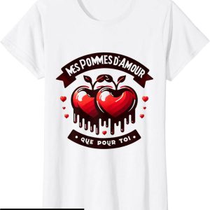 T-Shirt Amour Femme Romantique Amour Eternel Mes Pommes