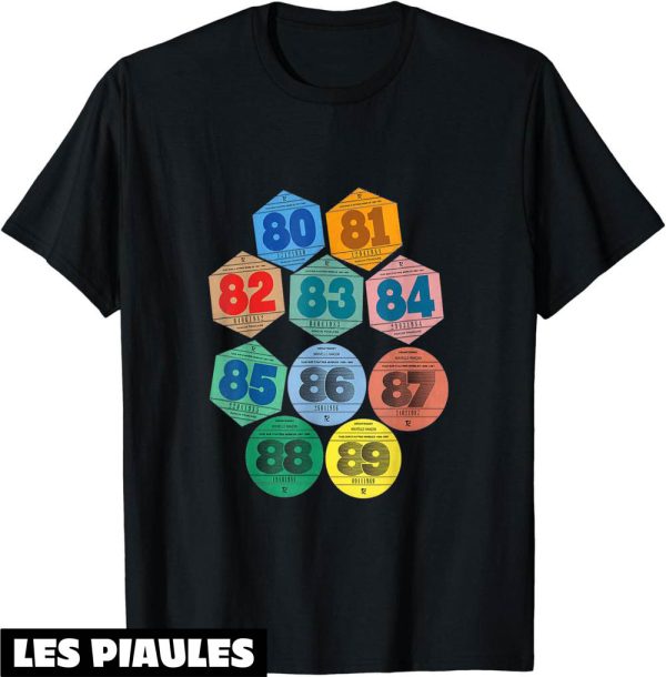 T-Shirt Annee 80 Vignettes Automobiles Classic Souvenirs