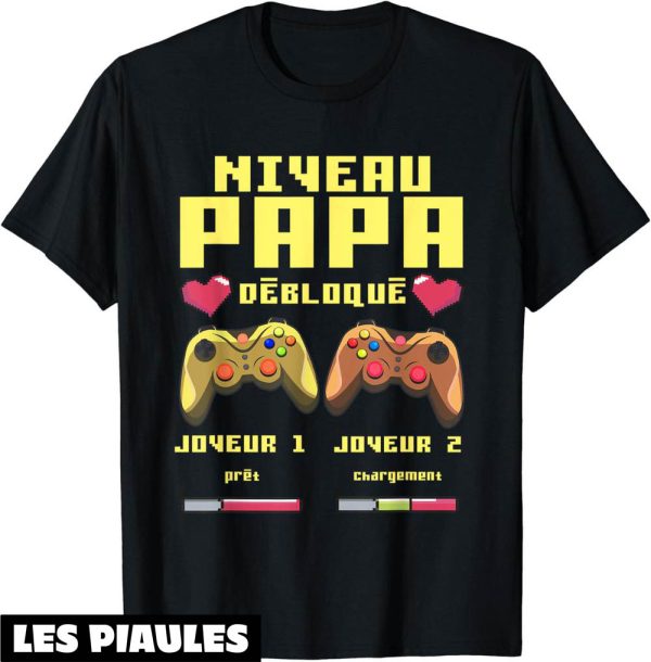 T-Shirt Annonce Grossesse Papa Debloque Futur Pere Fils