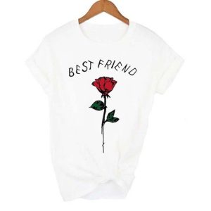 T-Shirt Avec une Rose Femme 2 T Shirt Avec une Rose Femme 3