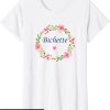 T-Shirt Bichette Femme Nom Bichette Biche Surnom Amour