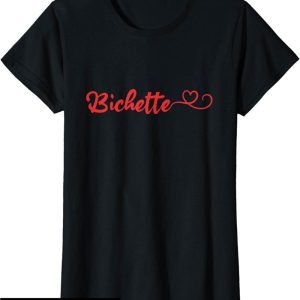 T-Shirt Bichette Surnom Copine Mignonne Femme Biche Couple T-Shirt Bichette Surnom Copine Mignonne Femme Biche Couple