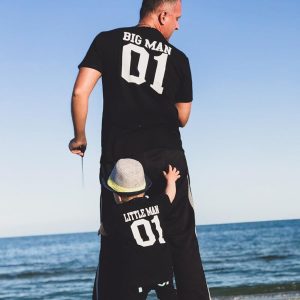 T Shirt Big Man Little Man Pere Fils