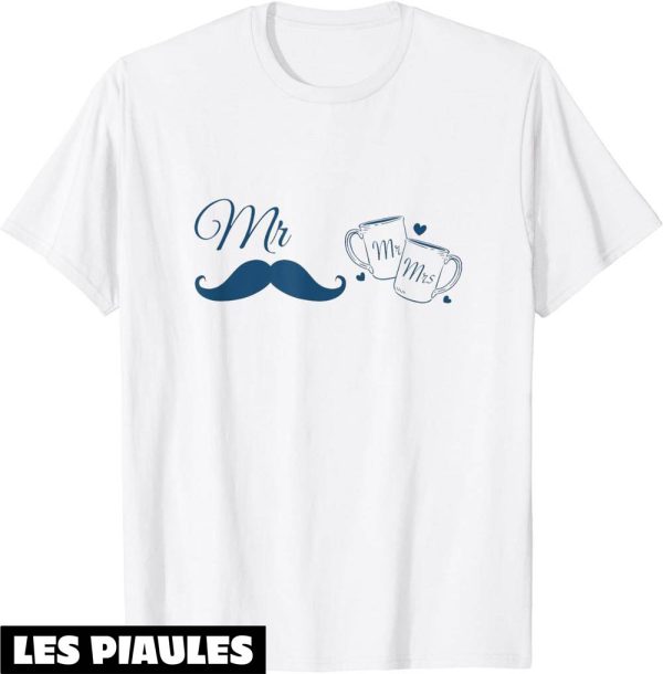 T-Shirt Couple Amoureux Assorti Duo Mr Et Mrs Cadeau