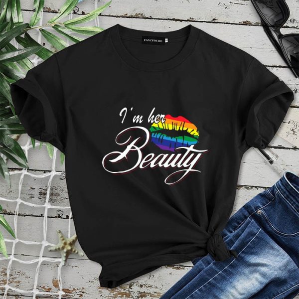 T Shirt Couple Beauty and The Beast LGBT