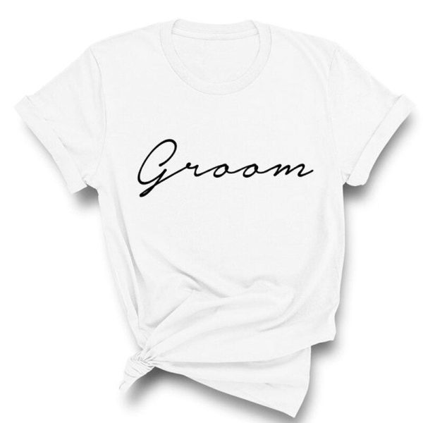 T Shirt Couple Bride and Groom Shirts