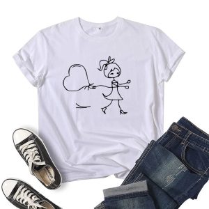 T Shirt Couple Garcon Fille Coeur 4 T Shirt Couple Garcon Fille Coeur 4