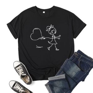 T Shirt Couple Garcon Fille Coeur 6 T Shirt Couple Garcon Fille Coeur 6