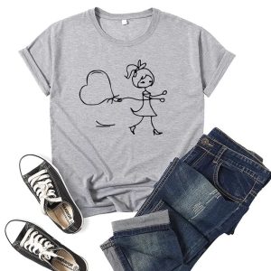 T Shirt Couple Garcon Fille Coeur 8 T Shirt Couple Garcon Fille Coeur 8