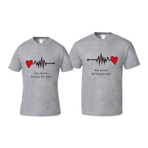 T-Shirt Couple Heartbeat