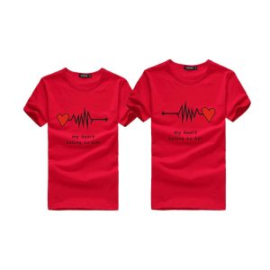 T Shirt Couple Heartbeat 3