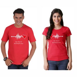 T Shirt Couple Heartbeat 5