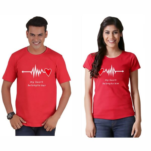 T-Shirt Couple Heartbeat