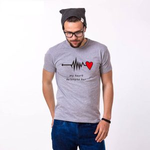 T Shirt Couple Heartbeat 7