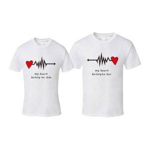 T Shirt Couple Heartbeat 9