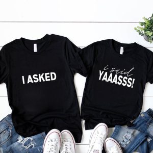 T Shirt Couple J’ai Dit Oui pour la Vie