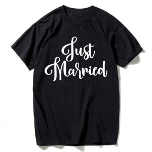 T Shirt Couple Just Married 3