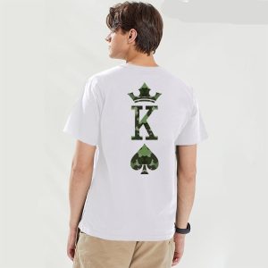 T Shirt Couple King Queen Camouflage 2 T Shirt Couple King Queen Camouflage 3